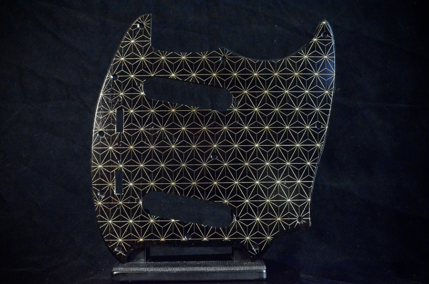 Fender Vintage Mustang Black Japanese Star Pattern Pickguard