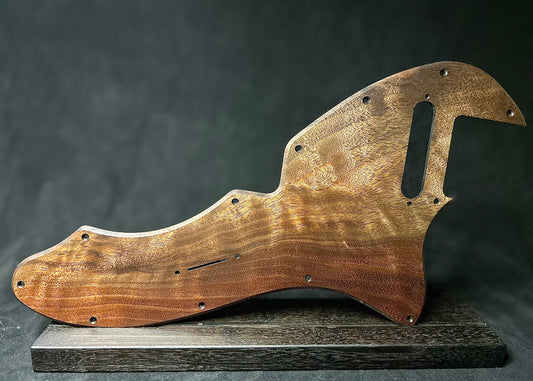 Figured Black Walnut Fender 69 Telecaster Thinline Pickguard
