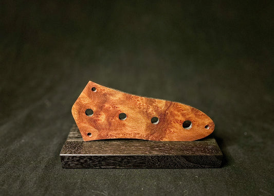 Camphor Burl Fender Jazz Bass Control Plate