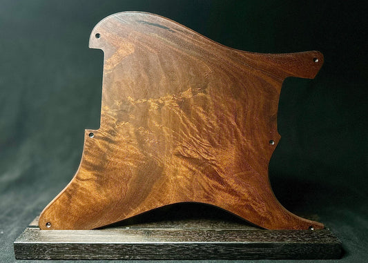 Figured Black Walnut Fender Stratocaster Pickguard