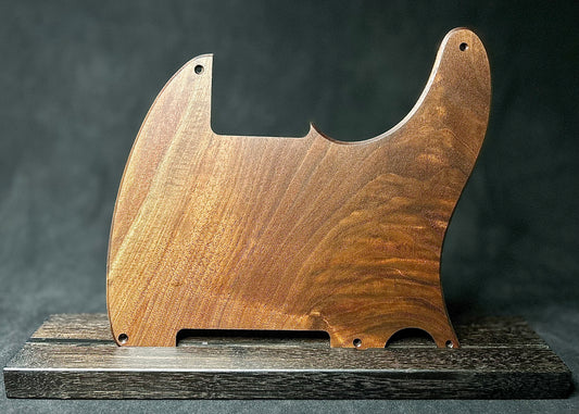 Figured Black Walnut Fender Telecaster Pickguard