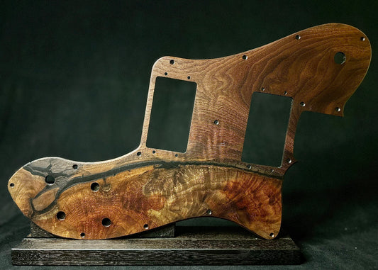 Figured Walnut Fender 72 Telecaster Deluxe Pickguard