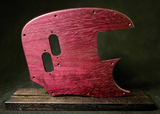 Purple Heart Fender Mustang Bass Pickguard