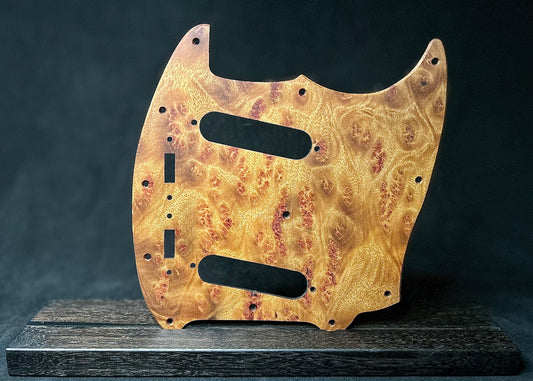 Camphor Burl Vintage Fender Mustang Pickguard