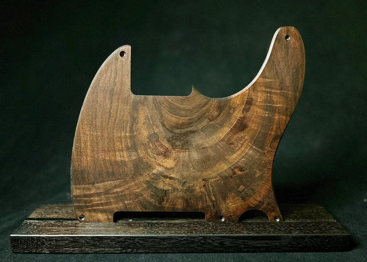 Figured Black Walnut Telecaster Pickguard