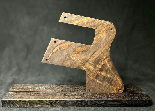 Figured Black Walnut Gibson Les Paul Doublecut Pickguard