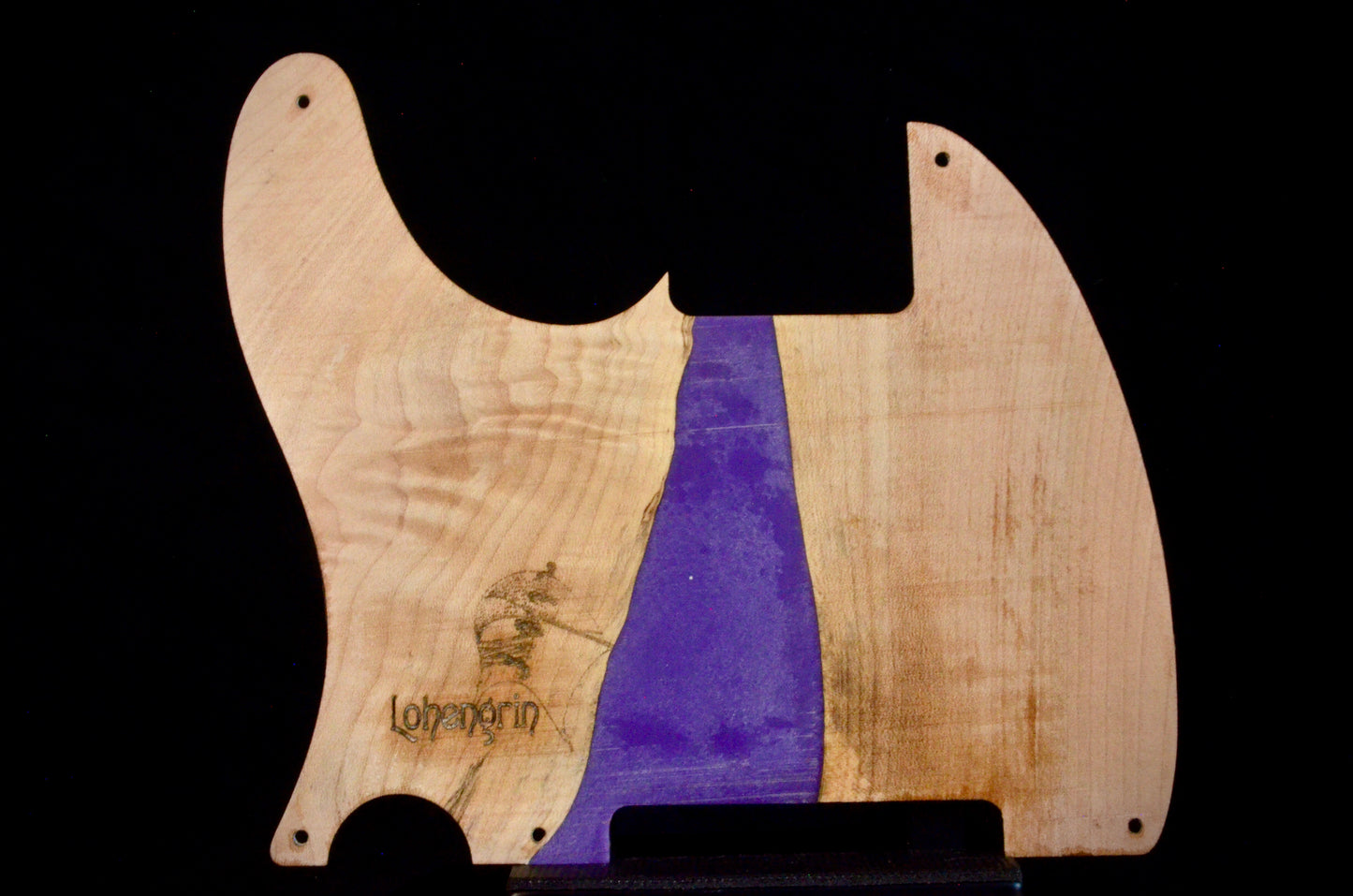 Live Edge Figured Maple Telecaster pickguard