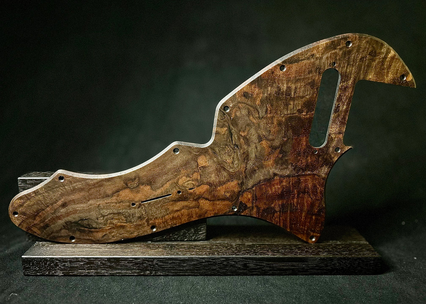 Figured Black Walnut 69 Telecaster Thinline Pickguard