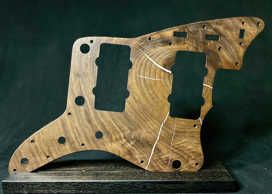 Figured Walnut Fender Jazzmaster Pickguard
