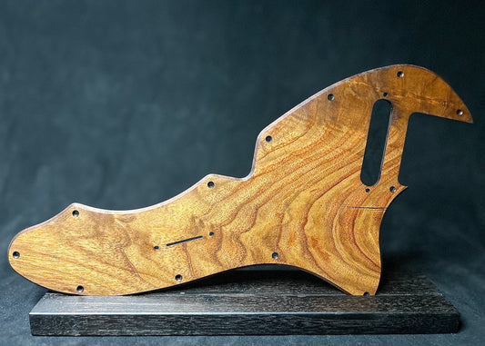 Figured Black Walnut Fender 69 Telecaster Thinline Pickguard