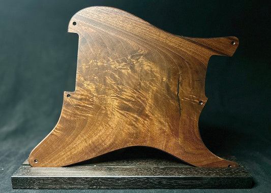 Figured Black Walnut Fender Stratocaster Pickguard