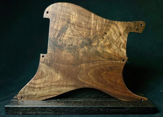 Figured Black Walnut Fender Stratocaster Pickguard