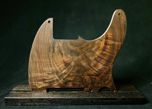 Figured Black Walnut Telecaster Pickguard